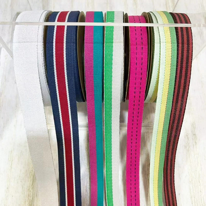 Combine Colors And Screen Printed Paper Ribbon